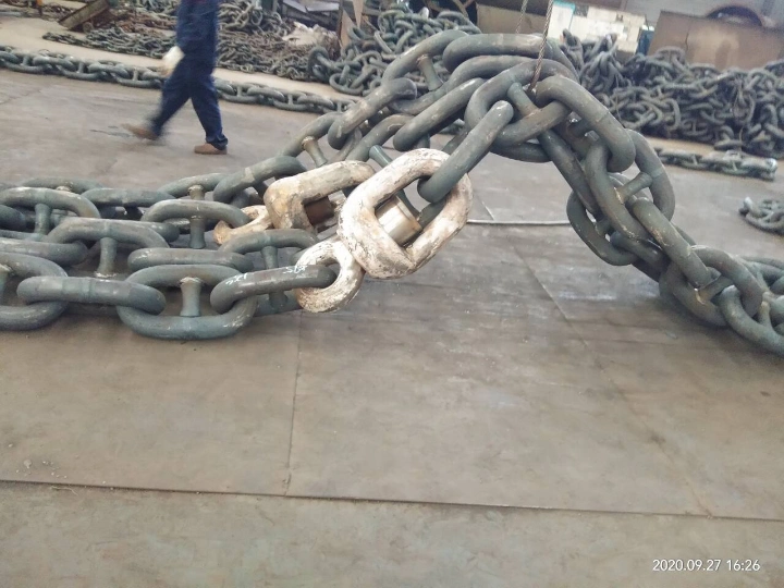 52mm Galvanized Mining Conveyor Welded Round Steel Link Chain